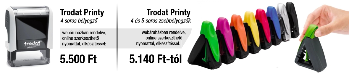 Trodat bélyegzők nagyon jó áron!
